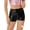Black, variant on Women Elastic Waistband Shiny Booty Shorts Boy Shorts Hot Pants for Club Rave Black M