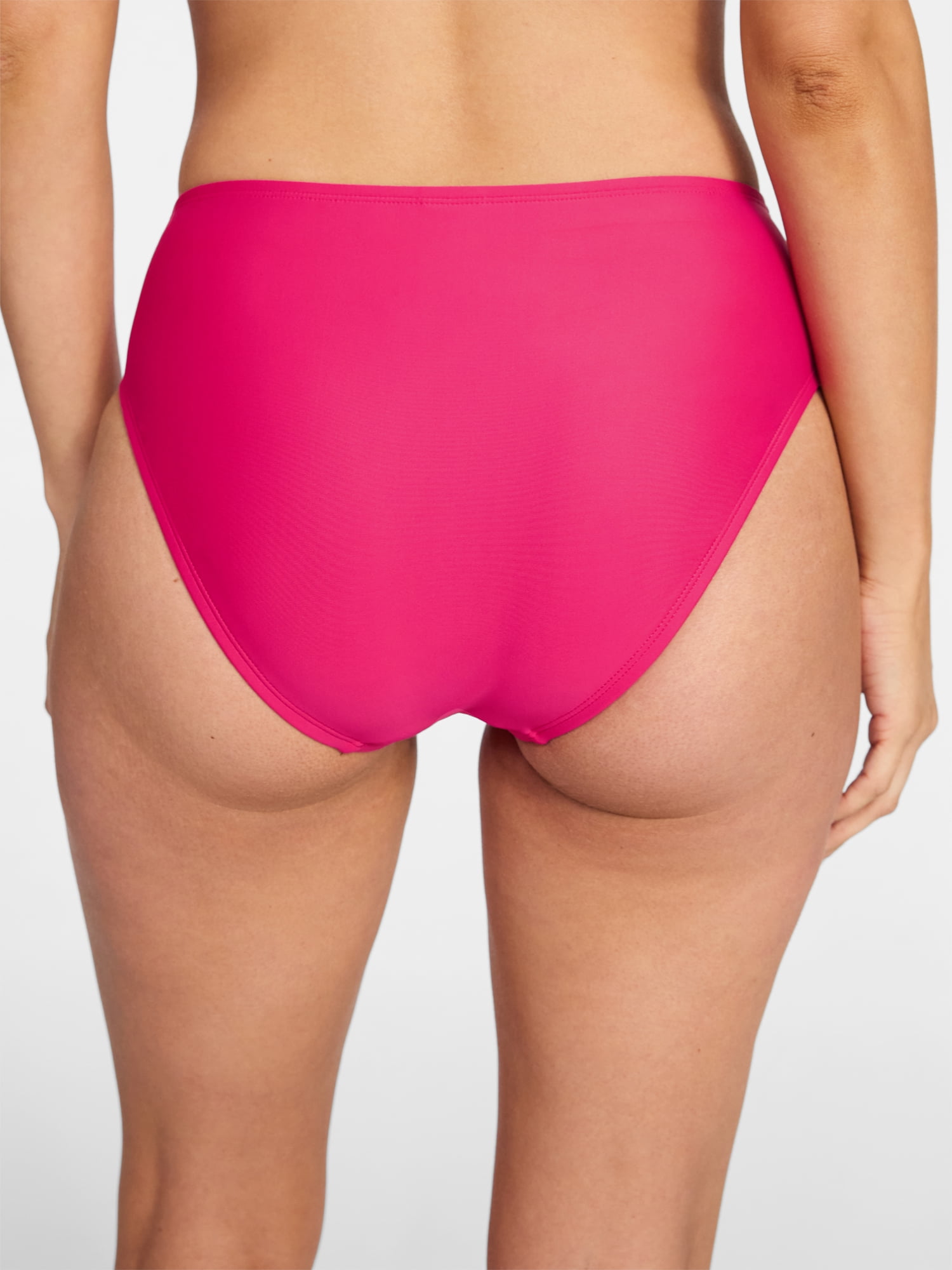Time and Tru Women's and Women's Plus Mid Rise Bikini Bottoms, Sizes XS-3X