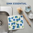 thumbnail image 2 of Unique Bargains Reusable Swedish Kitchen Dish Cloths Blueberry 8" x 7", 2 of 7