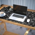 thumbnail image 3 of Long Mouse Pads for Desk,Black White Skull Hand Spider Pattern Desk Mats on Top Of Desks, Desk Mouse Pad Extra Large with 3mm Non-Slip Base and Stitched Edge for Gaming,Office,Work,Home 35.4"x15.7", 3 of 6