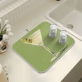thumbnail image 4 of Yayeee Dish Drying Mat for Kitchen Counter 18" x 24" Microfiber Super Absorbent Coffee Decorative Pad, Martini with Olive, 4 of 9