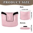 thumbnail image 2 of Haosy Pale Pink Golf Mallet Putter Cover Strong Magnetic Leather Golf Club Headcover Closure, 2 of 7