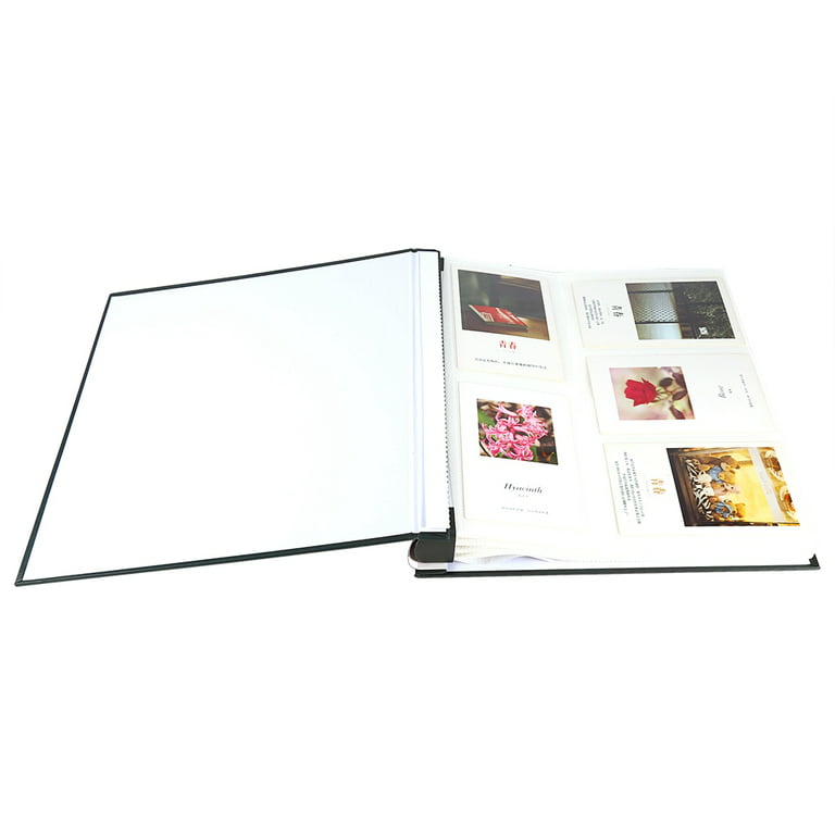 Lafgur Photo Albums 500-pocket,6x4 Large Slip in Memo Wedding Design Photo Album for 500 Photos Holds -Green