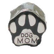 Pro Jewelry "Dog Mom Paw Print" Charm Bead for Snake Chain Charm Bracelets