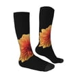 thumbnail image 3 of Bingfone Compression Socks For Women And Men Long Socks For Running Athletic Cycling Nurse-Orange Dalia, 3 of 9