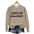 thumbnail image 4 of HAYIMI Women Letter Printed Sweatshirt Long Sleeve Shirts Pullover Fall Clothes Oversized Everyday Basic Tops Streetwear, 4 of 5