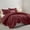Burgundy, variant on Moonlight20015 2 Piece Quilt Set Floral Pattern Modern Embossed Coverlet Soft Microfiber Twin Silver