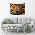 thumbnail image 5 of Shiartex Spices Herbs World Map Wall Hanging Tapestry 100% Polyester for Bedroom Living Room Dorm Decorative Wall Hanging Decorative Bedroom Living Room Decoration 40x30in, 5 of 6