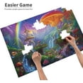 thumbnail image 3 of Jigsaw Puzzles 1000 pieces for adults The Mysterious Mushroom Village Find All The Secrets of The Fantasy Formation wooden to Explore and Enjoy Personalized Gifts Family Decoration Wall Art, 3 of 10