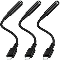 iPhone Headphone Adapter,Support Calls,3Pack iPhone Aux Dongle Cord 3.5mm Headphone Jack Adapter Converter Braided Earbuds Splitter Adaptor Audio Jack Cable Compatible with iPhone 14 13 12 11 Pro Max