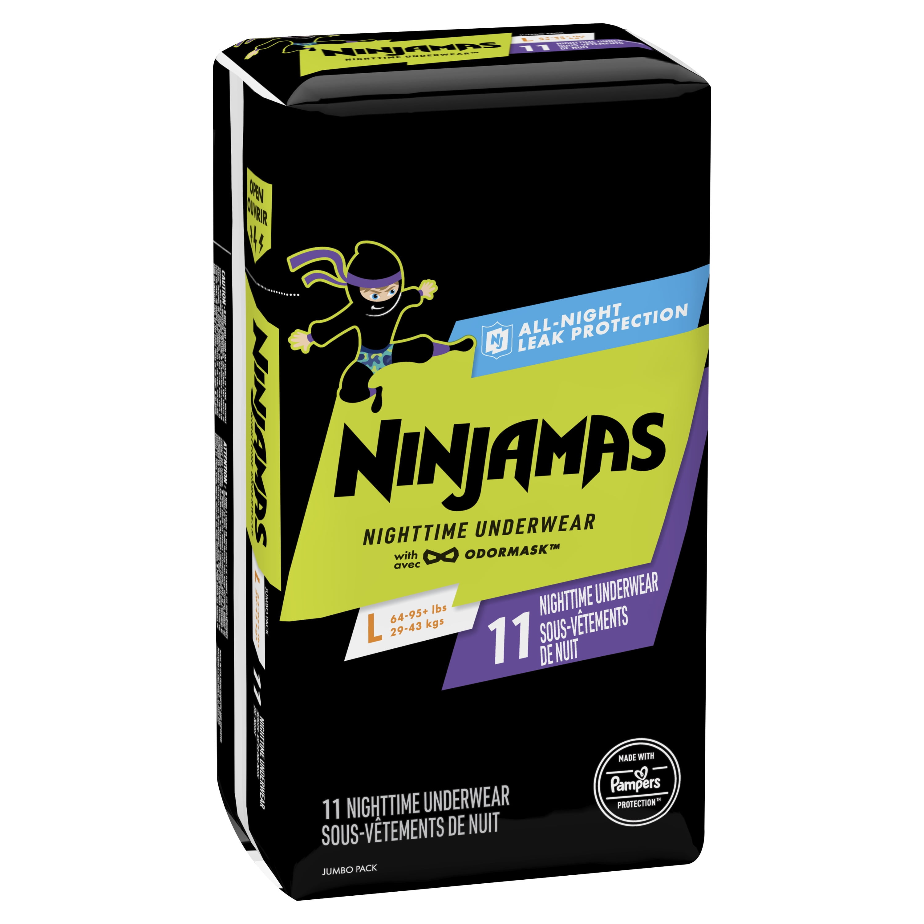  Pampers Ninjamas Nighttime Bedwetting Underwear Boys - Size S/M  (38-70 lbs), 44 Count (Packaging May Vary) : Everything Else