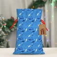thumbnail image 4 of Fuzoiu Cute Shark Print Christmas Gift Bag,Burlap Gift Bag with Drawstring Closure & Hang Tag,Perfect for Holidays, Birthdays, and Special Occasions-Small, 4 of 7