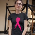 thumbnail image 3 of Tee Hunt Pink Ribbon Breast Cancer Awareness Women's T-Shirt Hope Fight Survivor Shirt, 3 of 5