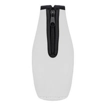 Neoprene Bottle Cooler - 3mm Thick Insulated Sleeve with Zipper, Anti- Grip, Fits Standard Bottles