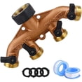 thumbnail image 1 of Conector de interruptor de boquilla de adaptador de 4 vías con 4 válvulas de cierre para riego de jardín Afortunado Sencillez, 1 of 5
