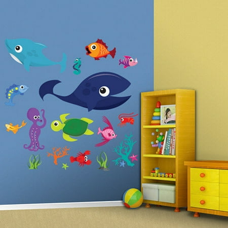 Fathead Sea Creatures Group One Wall Decal