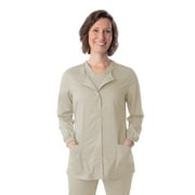 Landau ProFlex Tailored Fit 3-Pocket Snap-Front Scrub Jacket for Women 3038
