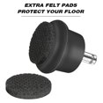 thumbnail image 3 of Ruedas giratorias para silla o taburete de oficina de repuesto, 5 uds., para ruedas fijas fijas, apagadas, 3 of 5