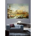 thumbnail image 2 of Wallhogs Canaletto The Betrothal of The Venetian Doge to The Adriatic Sea (18th) Poster Wall Mural, 2 of 2