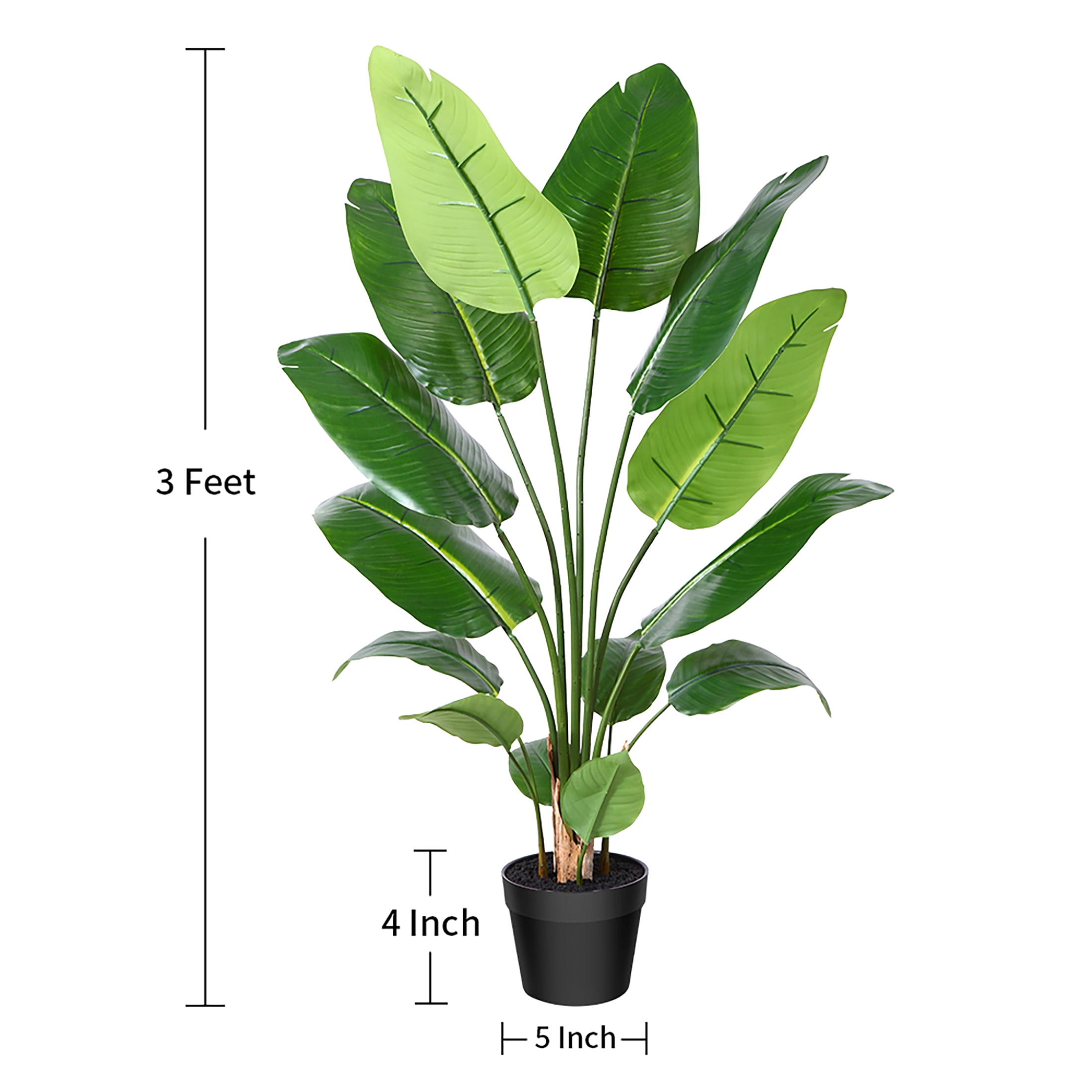 Indoor Green BIRDS OF PARADISE ARTIFICIAL PLANTS, For Decoration, Size: 1.8  Ft