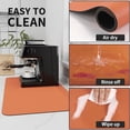 thumbnail image 4 of Coffee Mat - Absorbent Hide Stain Rubber Backed Dish Drying Mat for Kitchen Counter - Bar Mats for Countertops Fit Under Coffee Maker Espresso Machine, 4 of 5
