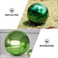 thumbnail image 3 of BESTYASH 2Pcs Outdoor Garden Mirror Globe Green Reflective Sphere Stainless Steel Decoration, 3 of 8