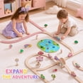 thumbnail image 5 of UQN 110PCS Wooden Train Set for Toddlers 2-4, Unicorn Train Toy for Girls with Fishing Puzzle, Wooden Train Track Toy Birthday Gift for Kids Girls Ages 3 4 5 6, 5 of 8