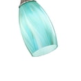 thumbnail image 2 of Lámpara colgante Karyfine Mini hecha a mano, cristal, color verde azulado, 2 of 8