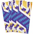 thumbnail image 6 of African Geometric Pattern Tea Towels Set of 6 Yellow Blue Kitchen Dish Cloth with Hanging Loop, 18"x28"Lint-Free Absorbent Towel for Kitchen Drying Wiping and Cleaning, 6 of 7