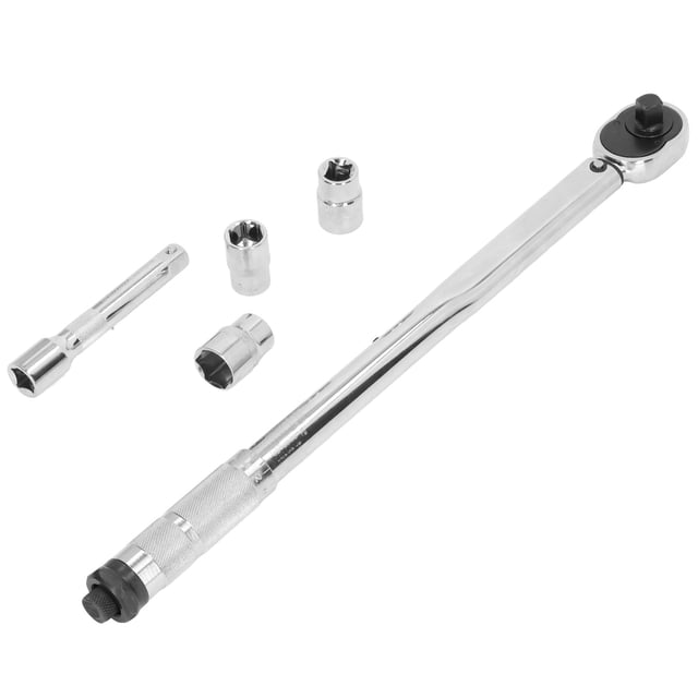 Llave de torsión con trinquete, llave de torsión con accionamiento de 1/2 pulgada, llave de torsión, confiable y duradera