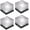 White, variant on LINLIN 4 Pack Solar Glass Brick Lights, Ice Cube Lights Solar Landscape Light Buried LED Frost Glass Path Lights for Garden, Outdoor Decoration Waterproof