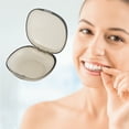thumbnail image 2 of Unique Bargains 1 Pc Braces Box Portable Denture Cases Transparent Gray, 2 of 5