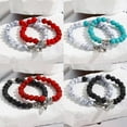 thumbnail image 2 of Creative All-match Heart-shaped Magnetic Beaded Couple Bracelet, 2 of 2