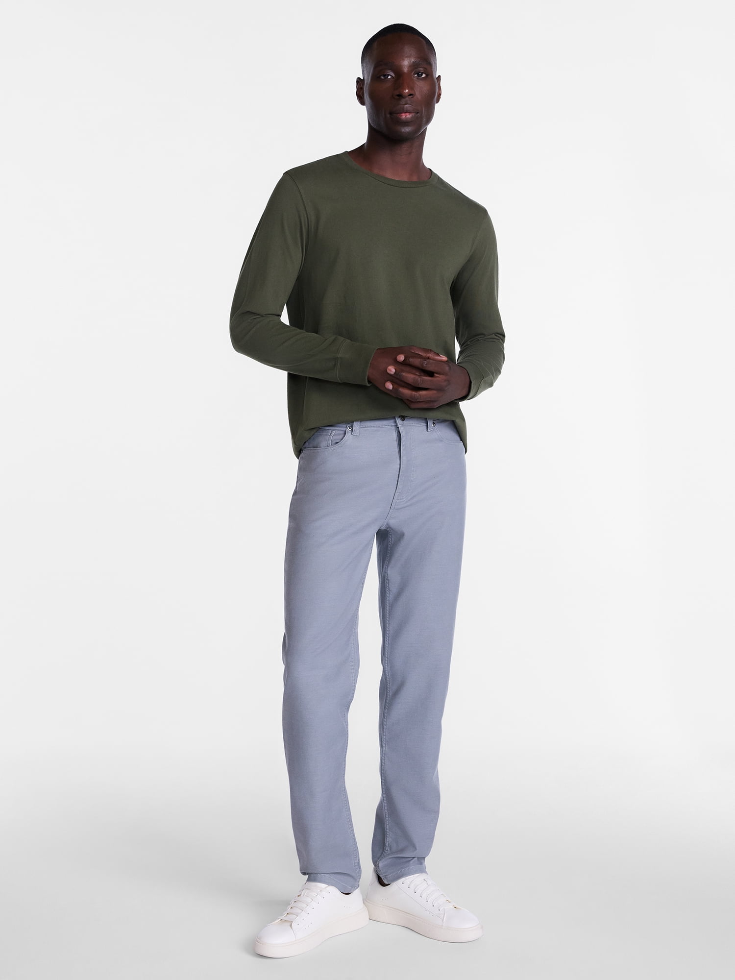 George Men's and Big Men's 5 Pocket Terry Pants, Sizes 29x30 to 44x30