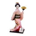 thumbnail image 1 of Muñeca kimono de geisha japonesa, estatua asiática, estatuilla de dama, decorativa, coleccionable Estilo E, 1 of 8