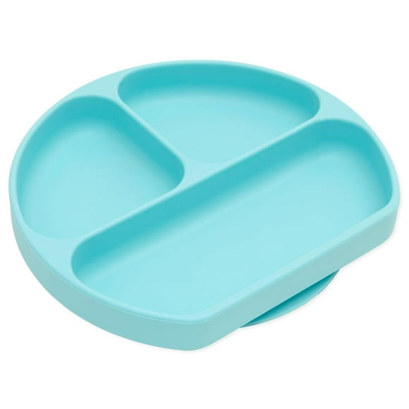 Plato de Silicona Bumkins Azul Antideslizante