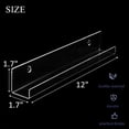 thumbnail image 2 of ZOOFOX 8 Pack Clear Vinyl Record Display Shelf, 12" Wall Mounted Acrylic Vinyl Record Holder with Installation Hardware, Album Record LP Display Rack for Records Collector, Store, Home or Office, 2 of 7