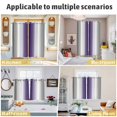 thumbnail image 6 of Gray Purple Kitchen Curtains 96 Inch Length, Modern Gradient Geometric Grommet Top Bedroom Living Room Curtains, Light Filtering Cafe Curtain Drapes 2 Panels Set 104''x96'', 6 of 9