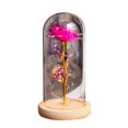 thumbnail image 1 of Everlasting Artificial Flower with Glass Cover Romantic LED Lights Home Decoration for Valentine‘s Day, 1 of 8