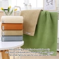 thumbnail image 4 of stanreset 2 Pieces/Set Cotton Bath Towel Soft Replacement Rectangular Home Bathing Shower Face Towel Washcloth Accessories Orange, 4 of 6
