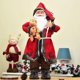 thumbnail image 1 of Muñeco de Papá Noel de pie para Navidad, muñeco de Papá Noel de peluche hecho a mano, novedoso adorno navideño para el hogar, regalos de Navidad, fiesta en casa, 32 cm, 1 of 4