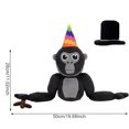 thumbnail image 4 of Juguete Mono Con Etiqueta Gorila Juguete Peluche Ultrasuave Con Etiqueta Gorila para Regalo (estilo Sombrero), 4 of 6