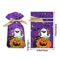 thumbnail image 3 of 50 Pcs Halloween Goodie Bags - Happy Halloween Treat Bags, Halloween Drawstring Gift Candy Cookies Party Favor Bags for Kids Trick or Treat Halloween Party Favors Supplies, 3 of 6