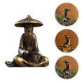 thumbnail image 2 of Miniature Fisherman Figurine Chinese Statue Garden Accessories Mini Pond Ornament, 2 of 3