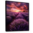 thumbnail image 2 of Designart "Enveloped in Enchanting Lavender" Landscape & Nature Floater Framed Canvas Print, 2 of 7
