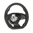 thumbnail image 2 of Steering Wheel Nappa Steering Wheel Carbon Fiber Steering Wheel Flat Bottom Steering Wheel Custom Carbon Fiber Steering Wheel Nappa Perforated Leather Fit For  Camaro 2016-2021, 2 of 8