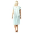 thumbnail image 3 of Casual Nights Women's Cap Sleeve Rose Satin Nightgown, 3 of 3