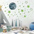 thumbnail image 4 of 435pcs Glow In The Dark Luminous Stars & Moon Wall Stickers Decal, Waterproof Vinyl Material Wall Ceiling Decal, 4 of 5
