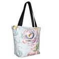thumbnail image 2 of Fotbe Vintage Rose Pattern Beach Tote,Shoulder Handbag,Spacious Tote Bag,Lightweight Travel Bag,Versatile Shopping Bag, 2 of 9