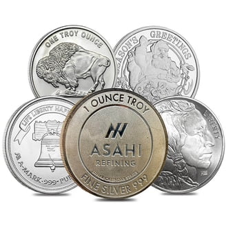 Lot of 10 - 1 oz Asahi American Reserve Columbia Goddess Silver